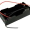Suport baterii 2x18650, plastic ABS, cu cablu, 7.4V, 2S, DIY, Arduino, electronica