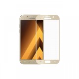 Folie Samsung Galaxy A3 (2017) Meleovo Sticla Full Cover Gold