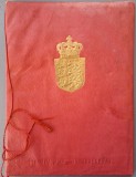 Telegramă de protocol, trimisă de ambasadorul Danemarcei &icirc;n Viena (1965), cu litografie