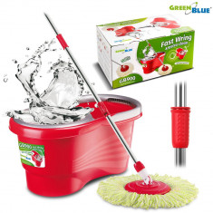 Set Galeata cu Mop Rotativ si Dispozitiv Centrifug de Stoarcere GreenBlue foto