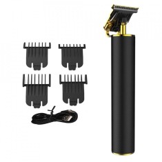 Masina profesionala de tuns barba sau contur FOXMAG24&reg;, autonomie acumulator 120 minute, lama inox, Negru