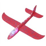 Avion Planor Cyrax, cu Lumini pe Toata Lungimea, din Poliester, 48 cm, Rosu