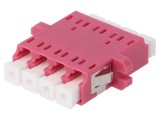 Conector Fibră Optică Multimod Quad LC Mamă