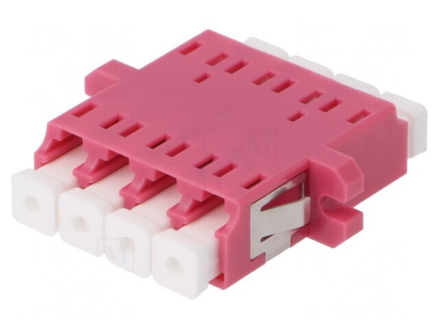 Conector Fibră Optică Multimod Quad LC Mamă