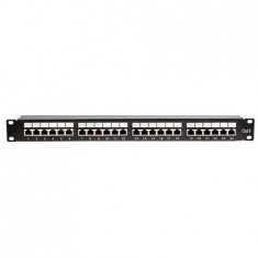 PATCH PANEL 24 PORTURI UTP CAT 5E KRONE+110 EMTEX foto