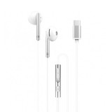 Casti Handsfree XO EP29 USB-C Albe , Compatibile Samsung, Microfon si Control pe Cablu