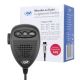 Microfon cu 6 pini cu agatatoare metalica pentru statii radio PNI Escort HP 8000L/8001L/8024/9001 PRO/9500/8900