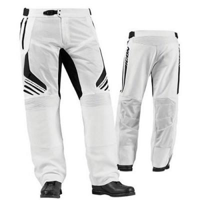 Pantaloni piele+textil Icon compoundmsh culoare alb marime 30 Cod Produs: MX_NEW 28110337PE foto