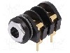 Conector jack, Jack 6,3mm, 2 contacte, mama, CLIFF - CL1308G
