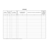 Registru cartonat intrare iesire A4 hartie offset 100 file carnet