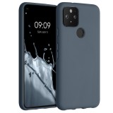 Husa pentru Google Pixel 5, Silicon, Gri, 51722.202, Carcasa, Kwmobile