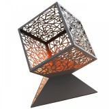 Incalzitor de terasa/gradina, Krodesign KRO-1081, Otel, Negru, inaltime 1160 mm, grosime 3 mm, VivaTechnix