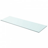 Gossi raft din sticla transparenta, 90 x 30 cm