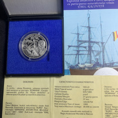 Moneda 100 lei 1999 România argint comemorativa Emil Racovita
