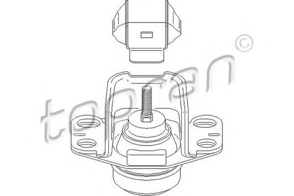 Suport motor RENAULT CLIO II (BB0/1/2, CB0/1/2) (1998 - 2005) TOPRAN 700 530