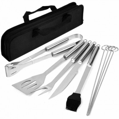 Set ustensile gratar din inox, 9 piese, Bohmann foto