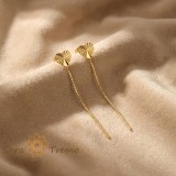 Cercei Lumina Inimii , Cercei Tip Fir Placati 18K Brazilia