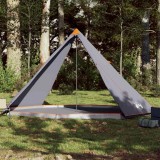 VidaXL Cort de familie Tipi pentru 8 persoane gri impermeabil