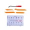 Set cleme de fixare din plastic, universale, 229 piese