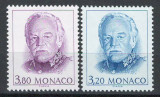Monaco 1990 Mi 1959/60 MNH - Prințul Rainier III, Nestampilat