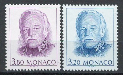 Monaco 1990 Mi 1959/60 MNH - Prințul Rainier III foto