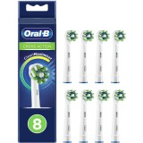 Set rezerve periuta de dinti, Oral-B, EB50-8, Cross Action, 8 buc, Alb