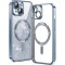 Husa premium iPhone 13 Techsuit Luxury Glitter MagSafe, bleu