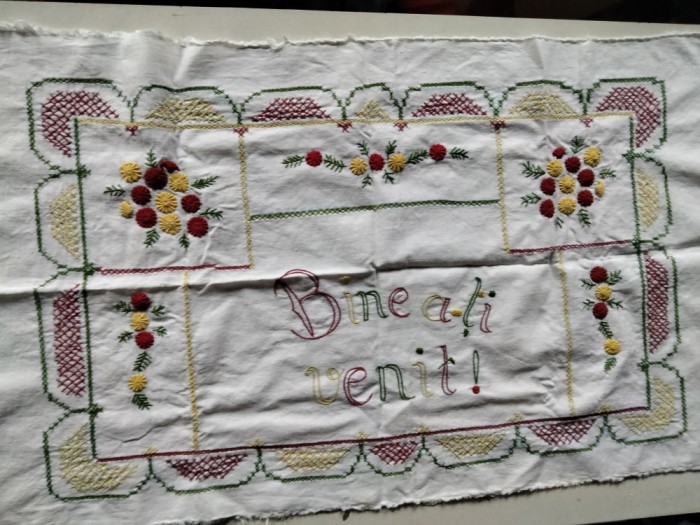 Păretar tradițional peretar, 75 x 45 cm, Bine a-ți venit