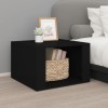 Gossi noptiera, negru, 57x55x36 cm, lemn compozit