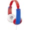 Casti JVC pentru copii HA-KD7-RNE, Over-ear, rosu-albastru