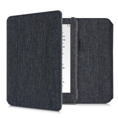 Husa pentru Kobo Aura H2O Edition 2, Textil, Gri, kwmobile, 54137.19