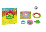 Puzzle din lemn APLI - testoasa in straturi, 5 piese