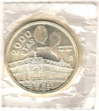 SV * Spania 2000 PESETAS 1994 * Sediile FMI si Banca Mondiala din Madrid * UNC +, Europa, Argint