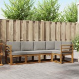 vidaXL Set de canapea cu pernă 5 pcs Gri natural și deschis 3366379