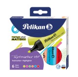 Textmarker 490, set 6 culori, cutie carton