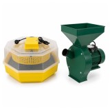 Cumpara ieftin Set Moară Electrică Uralmash 3.5 kW si incubator electric pentru oua, Cleo, model 5 DEPOX&reg;, galben/verde