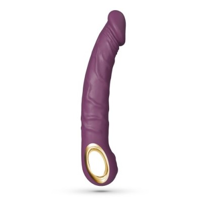 Vibratoare realiste - Crushious Magnus Bend Vibrator Realist Flexibil Violet Forma Frumoasa si 10 Moduri Puternice de Vibratie foto