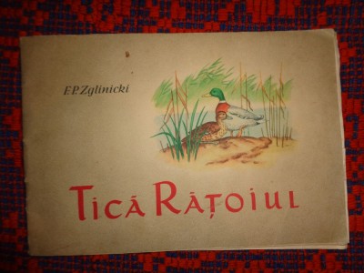 Tica Ratoiul / o poveste cu rate salbatice - F.P.Zglinicki / 24 pagini , ilustratii foto