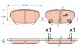 TRW GDB3583 COTEC set placute frana,frana disc