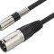 Cablu 6.3st-XLR t-t 1m negru semnal Monacor