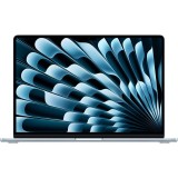 Laptop Apple MacBook Air 15, cu procesor Apple M4, 10 nuclee CPU si 10 nuclee GPU, 24GB RAM, 512GB, Sky Blue, Tastatura Internationala, Manual RO