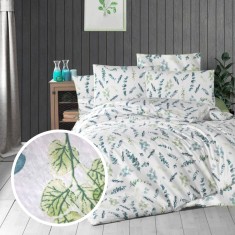 LENJERIE DE PAT CREPONATA 100% BUMBAC (CREP14) - doua persoane