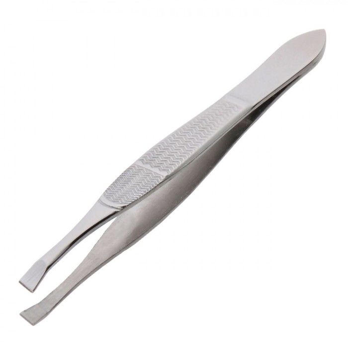 Pensetă Spr&acirc;ncene, Inoxidabil, V&acirc;rf Drept, 8.8cm