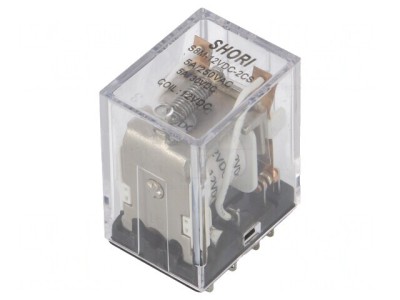 Releu Electromagnetic DPDT 12V DC 5A foto
