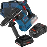 Bosch GBH 18V-26 + ProCORE + GAL 1880 CV + 1619BZ0100 - Rotopercutor SDS-Plus 2.6 J + Set acumulator si incarcator Li-Ion 18 V 4 Ah + Geanta textila