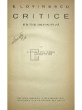 E. Lovinescu - Critice, vol. VII - Literatura noua (Editia: 1929)