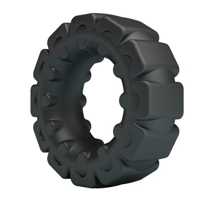 Inel de Penis Laiden, Silicon Super Soft, Negru