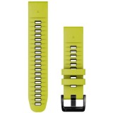 Curea ceas smartwatch Garmin, 22mm, QuickFit, Silicon, Electric Lime/Graphite