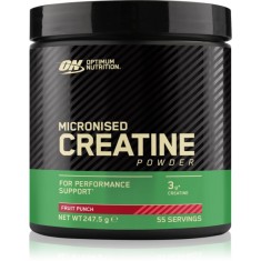 Optimum Nutrition Micronised Creatine Powder favorizează performanțele sportive aroma Fruit Punch 247.5 g