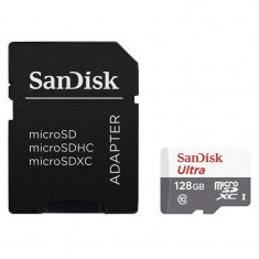 Card Sandisk Ultra Android microSDXC 128GB 80Mbs Clasa 10 UHS-I cu adaptor SD foto